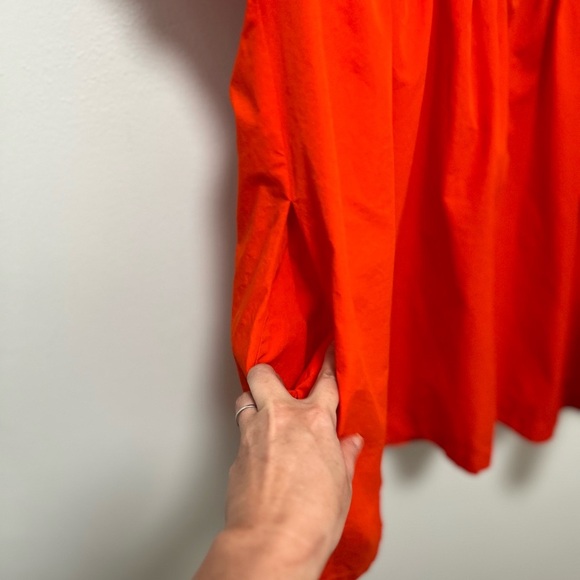 FREE PEOPLE Orange Cotton Mini Dress / Romper Size Large - Picture 7 of 9